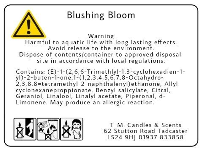 Blushing Bloom candle tin