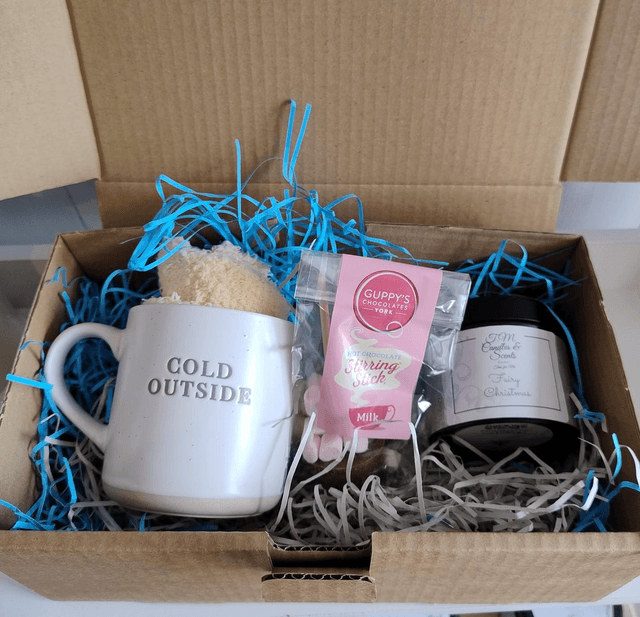 Cold Mug, Hot Chocolate Stirrer, Candle Tin